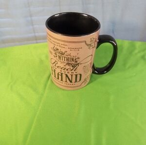 Mother Teresa Love Is The Fruit-Inspirational Quote Mug - Black and Tan